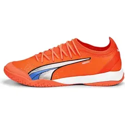 Puma Ultra Ultimate Court Hallenfußballschuhe EU 45 - Hallenfußballschuhe mit ultraleichtem Ultraweave-Obermaterial, das zu 20 % aus recycelten Materialien besteht – für maximale Geschwindigkeit und umweltfreundlichen Komfort.