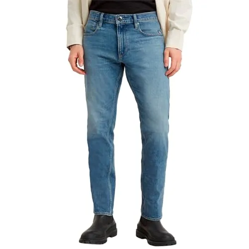 G-STAR RAW Herren Mosa Straight Jeans, Blau (Sun Faded Blue Donau D23692-D503-G347) - Herren-Jeanshosen mit Hosenschlitz und 5 Taschen, aus nachhaltigem Material für hohen Tragekomfort, ideal für lässige Outfits.
