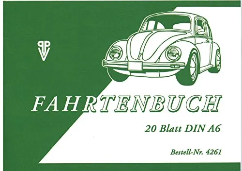 Fahrtenbuch 20 Blatt A6