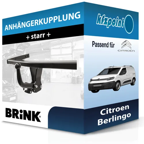 Produktbild Peugeot Partner L1 Anhängerkupplung (Brink) starr
