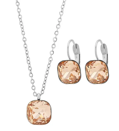 AKZENT Schmuckset Lia Edelstahl silber