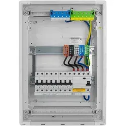 Sicherungskasten Hager Unterputz Verteilerkasten 2x12 Module 8xMCB 1xRCCB VDE verdrahtet Verteilerschrank Sicherungen 505,50x348x98mm Doktorvolt