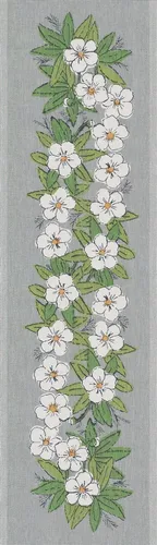 Ekelund Tischläufer Vintervita 599 35x120 cm Baumwolle von Ekelund