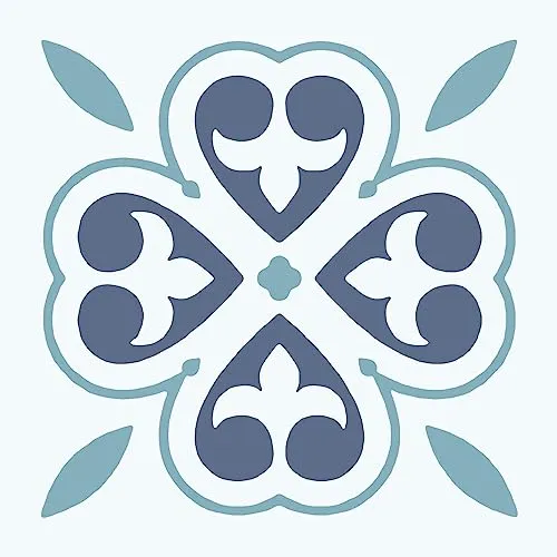 d-c-fix selbstklebende Bodenfliesen – Oriental Flower (11er Pack, 30x30cm) – qualitative PVC-Klebefliesen – leicht zu reinigen & individuell anpassbar