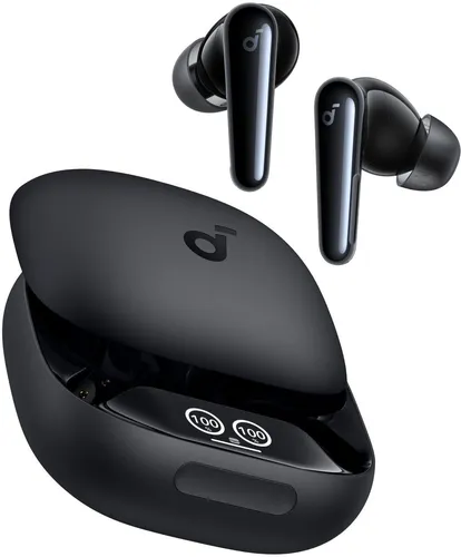 soundcore Liberty 4 Pro schwarz - In-Ear Kopfhörer mit aktivem Noise-Cancelling, bis zu 30 Stunden Akkulaufzeit und integriertem Mikrofon - ideal für ungestörtes Musikvergnügen.