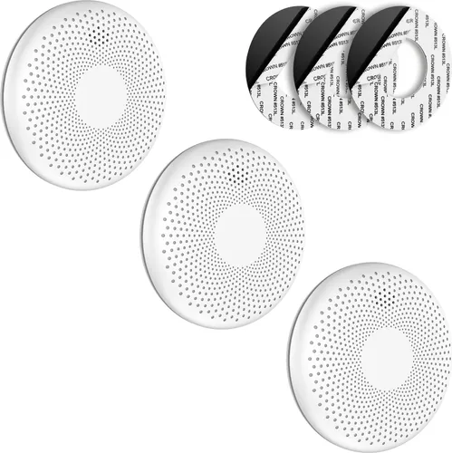 SAVS CS11 Kombinierter Rauch und CO Melder 3er-Pack – 10 Jahre Batterie – Extra dünnes Design – Kein LED-Licht – Montage ohne Bohren