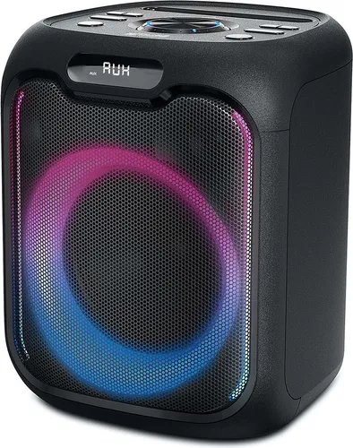 Muse M-1803 Bluetooth Partybox - Tragbare Bluetooth-Lautsprecher: 150 Watt Leistung, ideal für Partys mit Lichteffekten und bis zu 5 Stunden Akkulaufzeit. Inklusive Mikrofon und Stereo Pairing für intensiven Sound.
