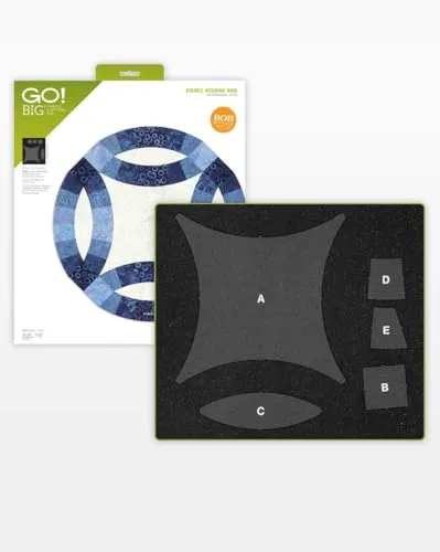 AccuQuilt Stanzform GO! Big Double Wedding Ring 12,5 inch