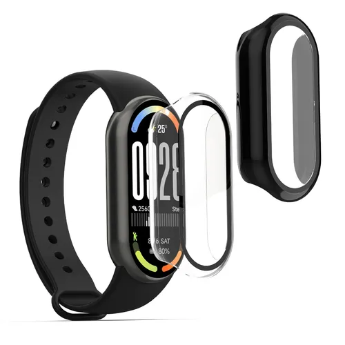 2x Glas Hülle für Xiaomi Mi Band 10 Smart Band 10 Schutzhülle