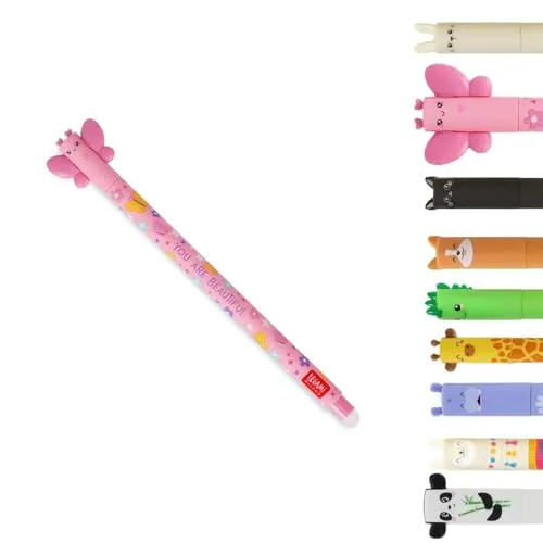 LEGAMI Gelstift Vario Schmetterling | Erstelle dein persönliches Set | radierbare Thermotinte | 0,7 mm Spitze | in vielen verschiedene Motive | inkl. Radierfunktion | für Schule & Büro