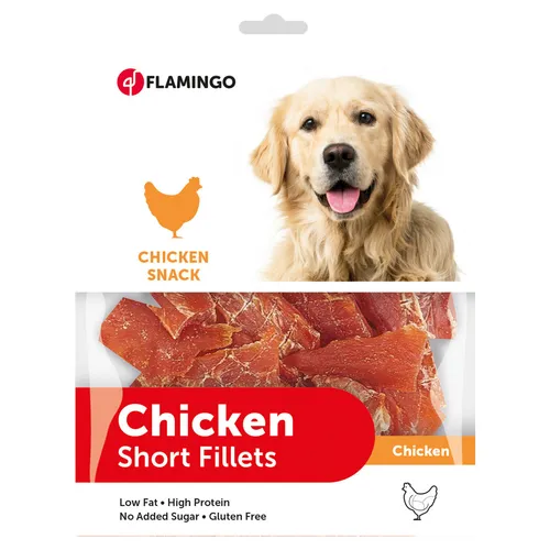 Flamingo Hundesnack Chickn kurz 400 g, NEU