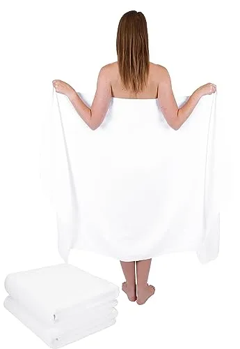 Betz Badetuch 3-tlg. Set XXL DRESDEN - Baby-Bademäntel, flauschig weich aus 100% Baumwolle, ideal für die Sauna oder nach dem Baden, 100 cm x 200 cm, bis 60°C waschbar und trocknergeeignet.