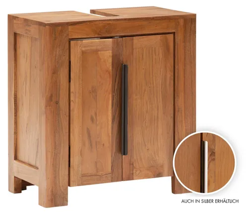 Waschbeckenunterschrank Osbon in braun von Woodkings