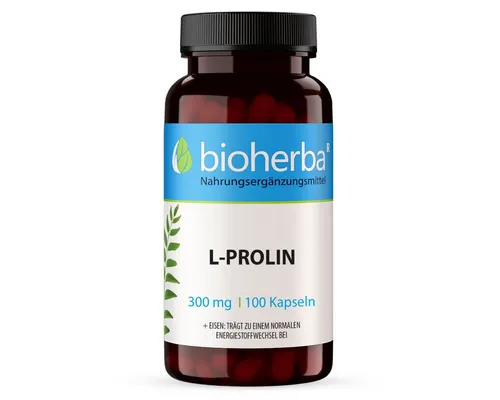 BIOHERBA R L-Prolin 300 mg 100 Kapseln Nahrungsergänzungsmittel