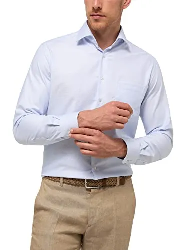 Eterna Hemd - Modern Fit in Hellblau, Größe 44 für Herren - Herren Plussize Hemd von Eterna in Hellblau, bügelfrei aus 100% Baumwolle. Ideal für einen eleganten Look, bequem und modern geschnitten.