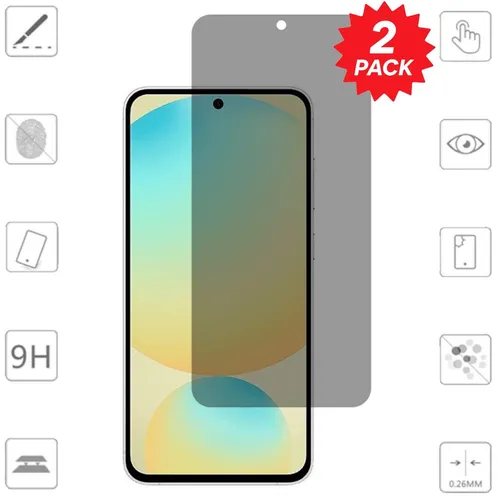 Für Samsung Galaxy S25 FE 2x 2.5D 0,26mm Privacy Blickschutz 9H Hart Glas Folie