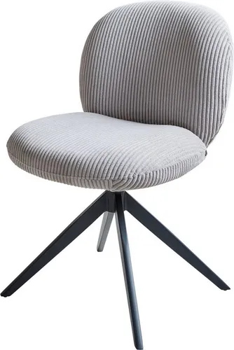 DELIFE Drehstuhl Nube-Flex Cord Silbergrau von Delife