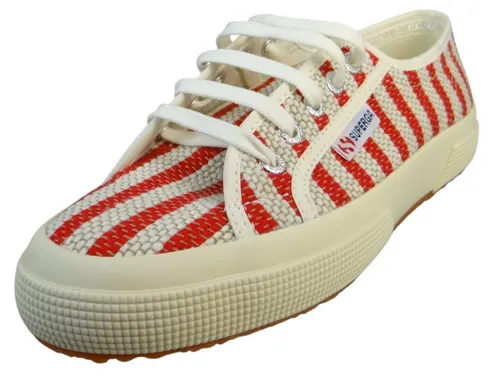Superga Damen High Sneaker 2750 Baumwolle Stripes S5138VW Mehrfarbig - Stylische Damen High Sneaker aus atmungsaktiver Baumwolle im farbenfrohen Design. Ideal für Freizeitaktivitäten mit bequemer Passform und abriebfester Gummisohle.