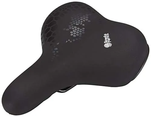 Selle Royal Freeway Fit Sattel - Schwarz, 26 x 21 x 10 cm - Fahrradsättel mit Foam Matrix für optimale Elastizität und Atmungsaktivität. Inklusive integriertem Clip-System für einfaches Anbringen von Licht oder Satteltasche.