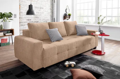 COLLECTION AB Schlafsofa Bella mit Bettfunktion in braun von OTTO home