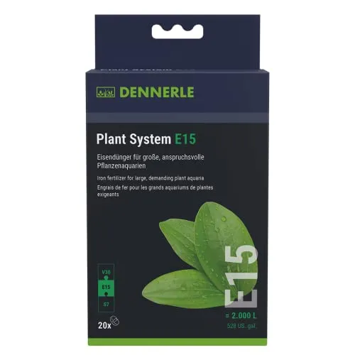 Dennerle Plant System E15, 20 Stück - Eisendünger für große, anspruchsvolle Pflanzenaquarien