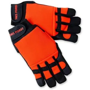 SWS Kettensägenhandschuhe Forsthandschuhe, 91306, Schnittschutzklasse 0, Kuh- und Ziegenleder, Gr. 7/S