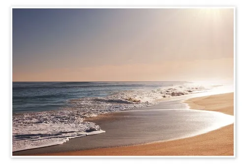 Posterlounge Wandbild Sonnenbeschienener Strand, Editors Choice, erhältlich als Poster, Leinwandbild, Wandsticker oder Acrylglasbild