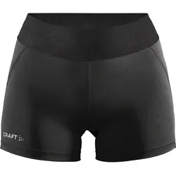 Craft Core Essence Hot Pants Damen schwarz (999000) L - Laufshorts & 3/4 Hosen für Damen, gefertigt aus recyceltem Polyester für umweltbewusstes Training und optimalen Komfort.