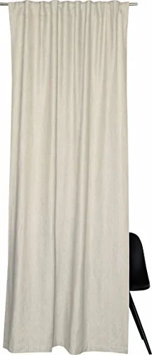 Esprit Home Baia Schal mit verdeckter Schlaufe - Natur, 250 x 140 cm - Textilien - Waschbarer Schal aus 100% Polyester, ideal für stilvolle Fensterdekoration und pflegeleicht bei 30°C.