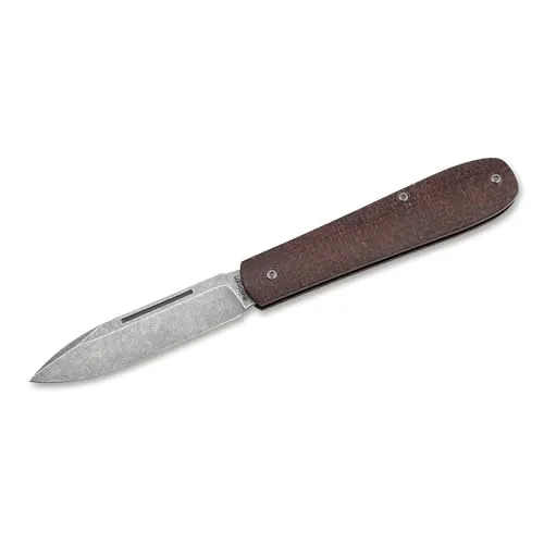 Böker SOLINGEN Coffin Jute Micarta Taschenmesser - Taschenmesser mit 8 cm MagnaCut Klinge, ideal als EDC Werkzeug mit robustem Micarta Griff und Gürtel-Clip für einfachen Transport – perfekt für den Alltag und Outdoor-Aktivitäten.