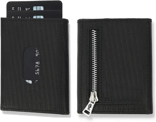 Solo Pelle Slim Wallet Riga mit Münzfach und RFID-Schutz - Stilvolle Brieftasche aus echtem Rindleder für bis zu 12 Karten, mit praktischem Münzfach und RFID-Schutz. Ideal für Alltag und Reisen, inklusive edler Geschenkbox.