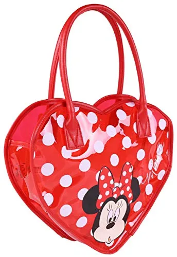 Rote Tasche für Mädchen Herz Minnie Maus Disney