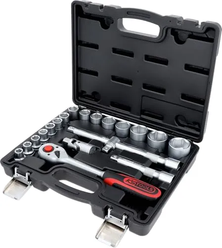 KS Tools 911.0620 - 20-teiliges Steckschlüsselsatz Set, robust und vielseitig für professionelle Anwendungen
