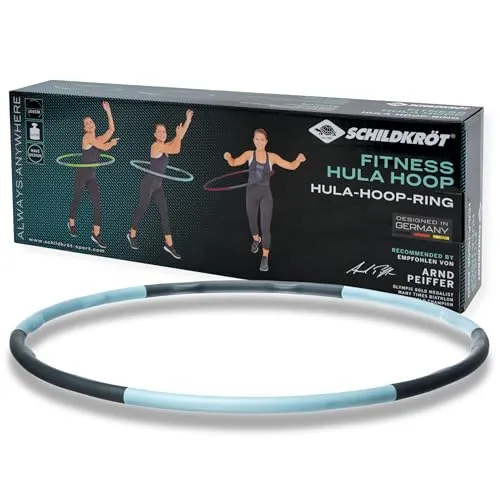 SCHILDKRÖT FITNESS Gymnastikkleingerät FITNESS-HOOP mit Massagewellen, Ø 100cm - Bauchtrainer & Rückentrainer mit Massageeffekt, ideal für gezieltes Training von Problemzonen und Stärkung der Muskulatur. Platzsparend und einfach zusammensteckbar für fortgeschrittenes Workout.