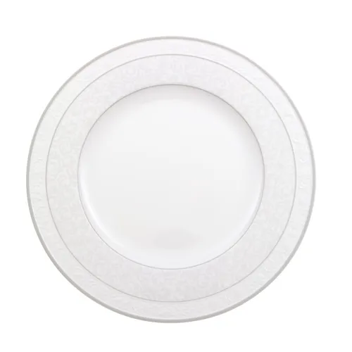 Villeroy & Boch Speiseteller Gray Pearl - Eleganter Speiseteller aus hochwertigem Premium Bone Porcelain, mikrowellensicher und spülmaschinenfest, ideal für festliche Anlässe und stilvolle Tischkultur.