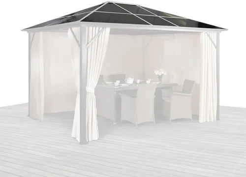 KONIFERA Pavillon-Ersatzdach Aruba 300x300 cm - Zubehör für Pavillons; hochwertiges Ersatzdach in Braun, schützt vor Sonne und Regen für eine längere Lebensdauer Ihres Pavillons.