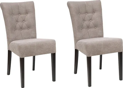 Home affaire Esszimmerstuhl Queen (Set, 2 St), Polsterstuhl mit Knopfheftung, 2er, 4er oder 6er Set