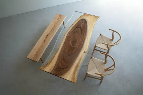 Esstisch Meer Wasser River aus echtem Holz 220x90 cm - Moderner Esstisch aus zweifarbigem Holz mit Epoxidharz, ideal für bis zu 8 Personen. Perfekt für stilvolle Esszimmer und gemütliche Zusammenkünfte.