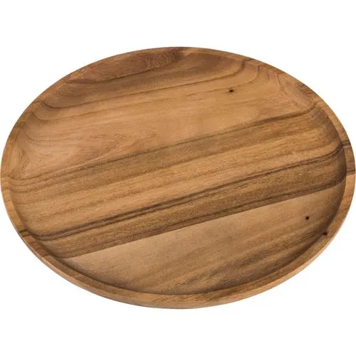 Zassenhaus Snackteller 30 x 2 cm aus Akazie - Teller aus robustem Akazienholz, ideal für Snacks und kleine Gerichte. Durchmesser 30 cm, Höhe 2 cm – perfekt für gesellige Abende!