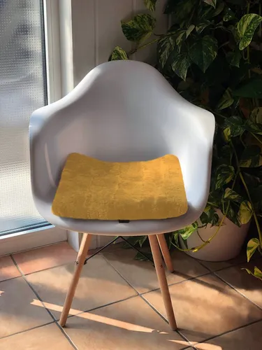 Reissner Lammfelle Sitzkissen Sitzkissen Lammfell SiKi-PA 40x40cm Patchwork