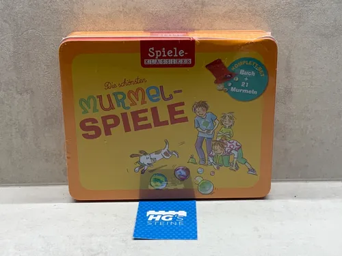 Die schönsten Murmelspiele Neu OVP Buch mit 21 Murmeln Gesellschaftsspiel