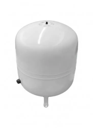 Ausdehnungsgefäß 50 Liter MAG-H weiß von Reflex - Warmwasserspeicher mit 50 Litern, ideal für Heizungsanlagen, druckfest bis 6/1.5 bar und temperaturbeständig bis 120°C für zuverlässige Leistung.