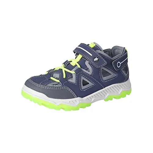 RICOSTA Jungen Low-Top Sneaker Fraser - Sneaker für Jungen mit bequemer Passform und hochwertigem, umweltfreundlichem Material. Ideal für aktive Kinder mit einem stylishen Nautic/Grau Design.
