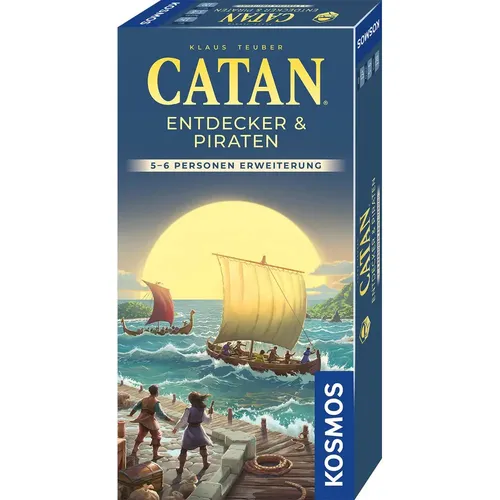 CATAN Entdecker & Piraten 5/6 2025 - Erweiterung für das beliebte Strategiespiel CATAN. Ideal für 5-6 Spieler, bringt spannende Abenteuer und neue Herausforderungen ins Spiel.