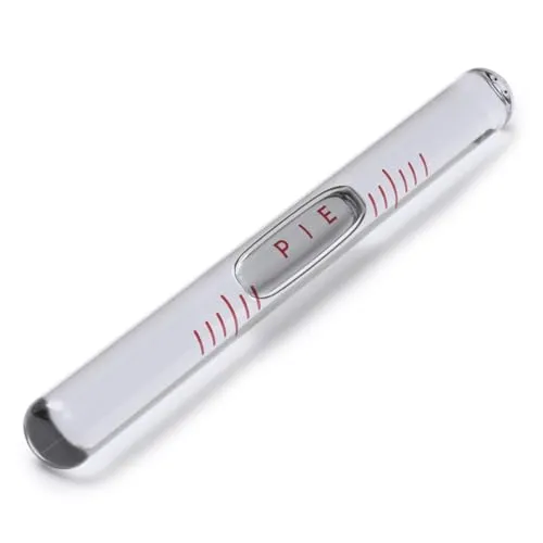 Ersatz Wasserwaage, Glaslibelle, Wasserwaage mit Blase, Röhrenlibellen, Zylinderlibelle, selbstjustierende Empfindlichkeit, Feder, 100x 9.5mm