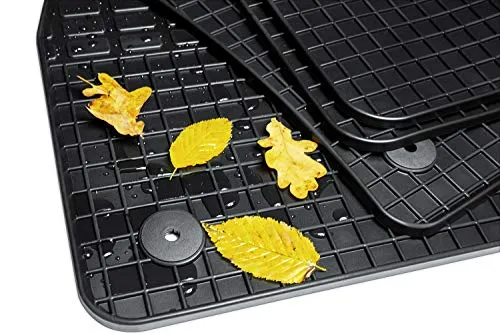teileplus24 GM-102-P2 Gummimatten Gummi Fußmatten kompatibel mit Audi A3 8V A3 8Y + Sportback 2013-2020 4-teilig, Farbe:schwarz