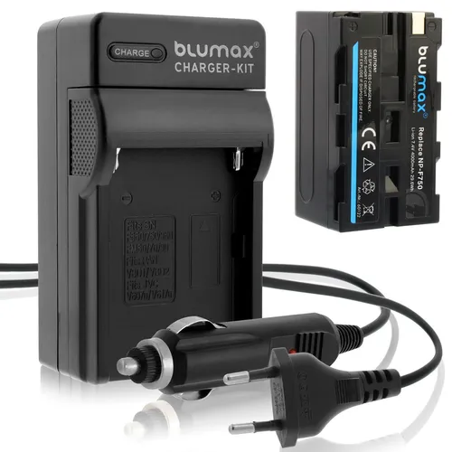 1x Akku + Lader für Sony NP-F750 NP-F330 F550 F730 F770 F930 F970 4000 mAh
