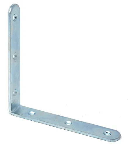 Design61 4er Set Winkelverbinder Möbel Winkel L-Winkel Stahl Verzinkt 120mm x 120mm