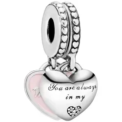 Pandora Bead Charms SI, 925 Sterling Silber in pink von Pandora