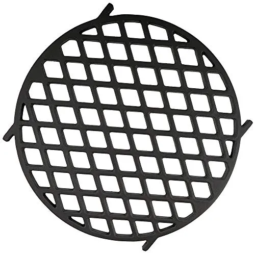 BBQ-Toro Gusseisen Grillrost Ø 30 cm | Sear Grate passend für Weber Gourmet BBQ System (GBS) | Gussrost passend für 57 cm Kugelgrill | Grillzubehör, Gusseisen Einsatz, Rost aus gusseisen